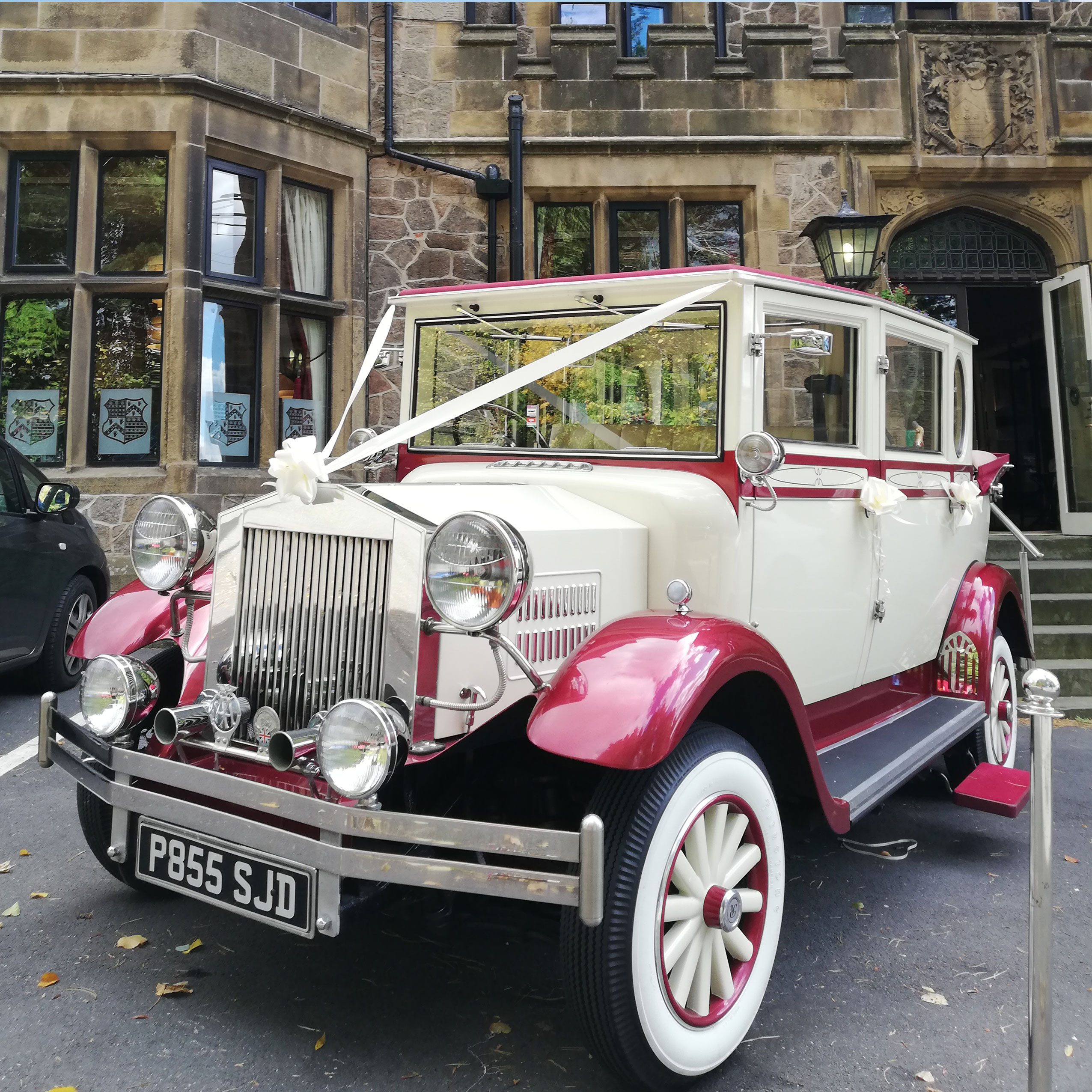 BURGANDY IMPERIAL WEDDING CAR