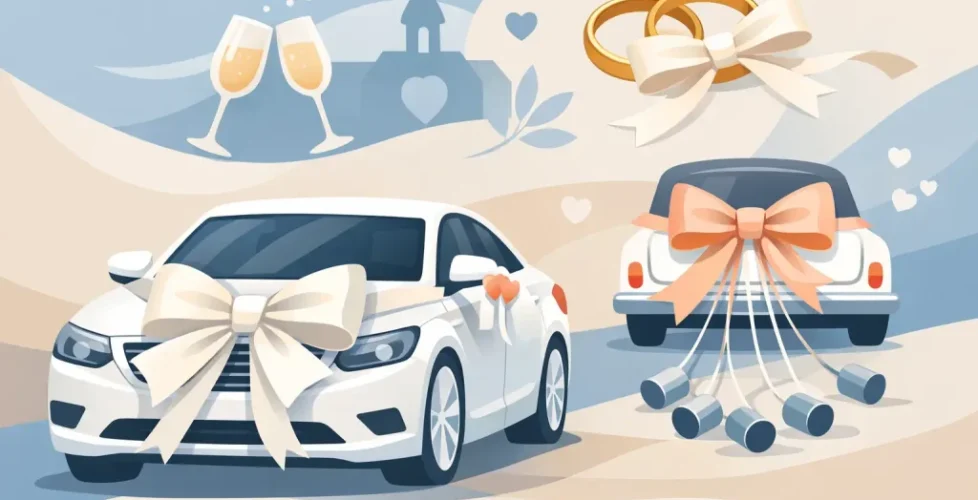 Wedding Car Ribbons and Bows That Look Right