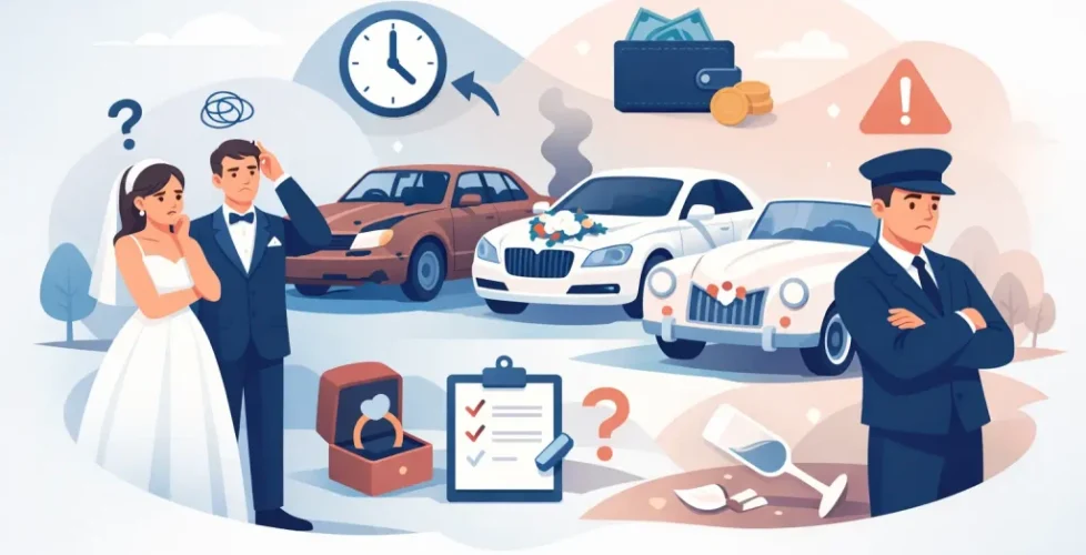 Top Mistakes When Hiring Wedding Cars