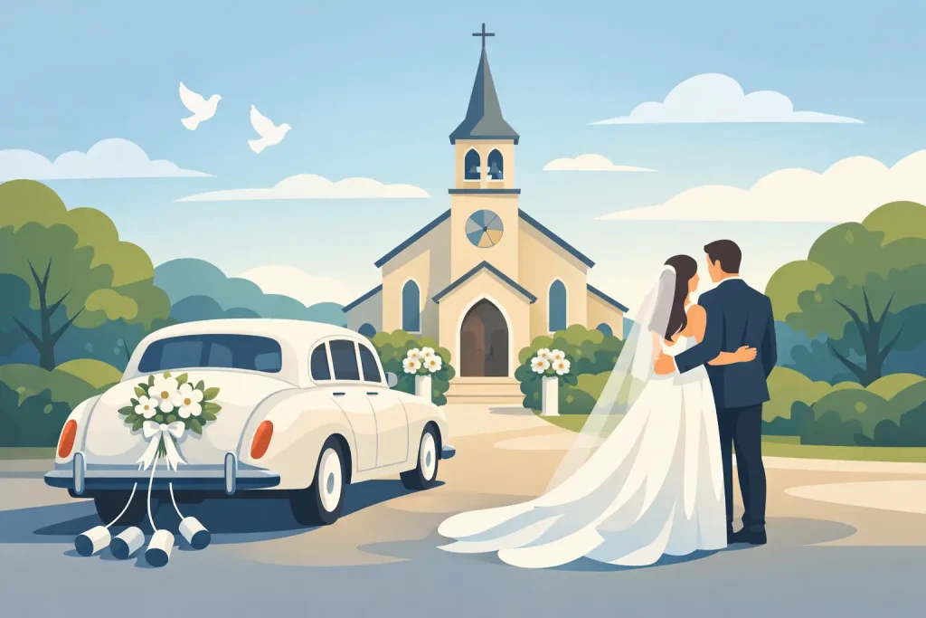 Wedding Car Hire for Church Weddings