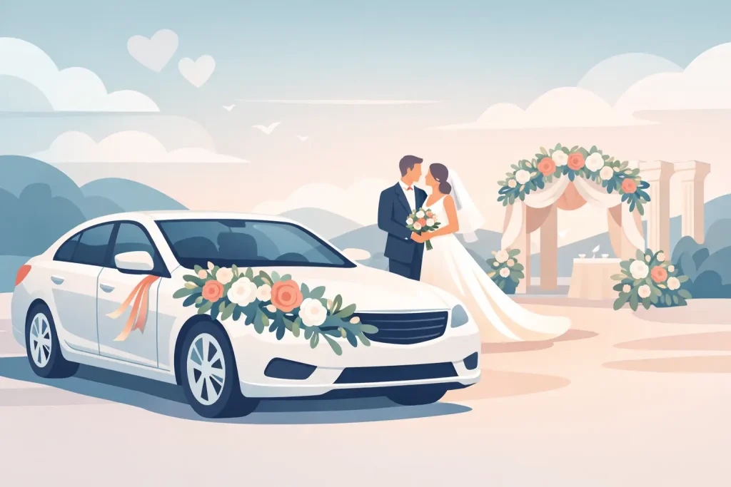 Wedding Car Hire With Flowers Included