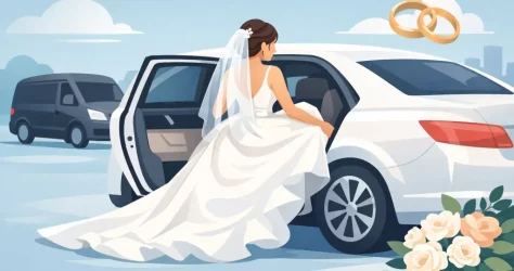 Wedding Transport for a Large Bridal Dress