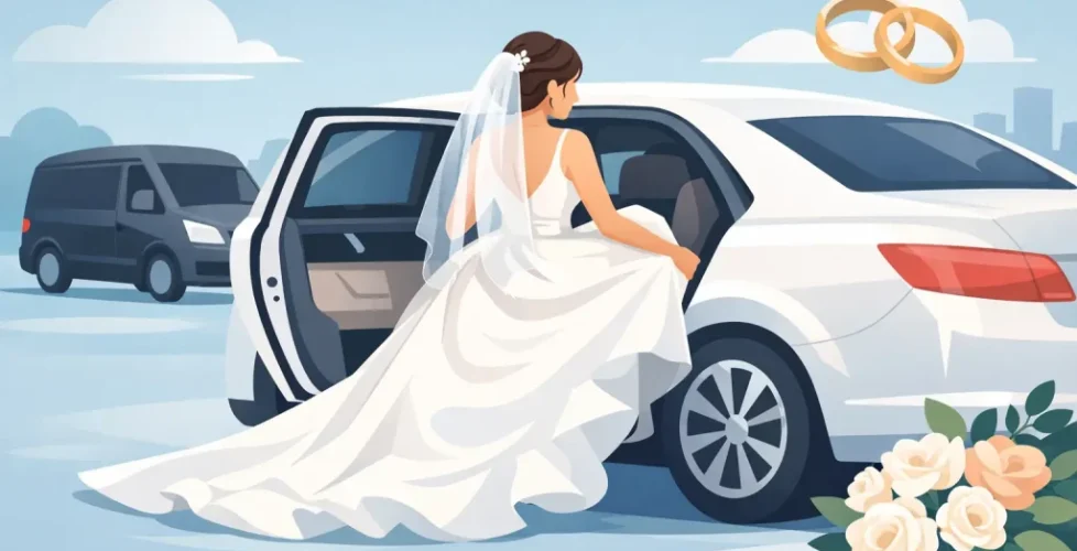 Wedding Transport for a Large Bridal Dress