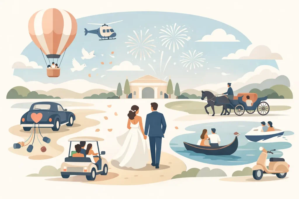 12 Wedding Venue Arrival Ideas That Feel Special