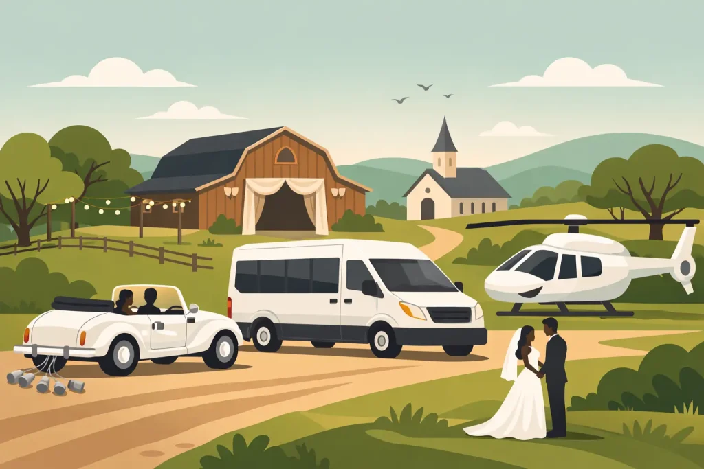 Wedding Transport Guide for Rural Venues