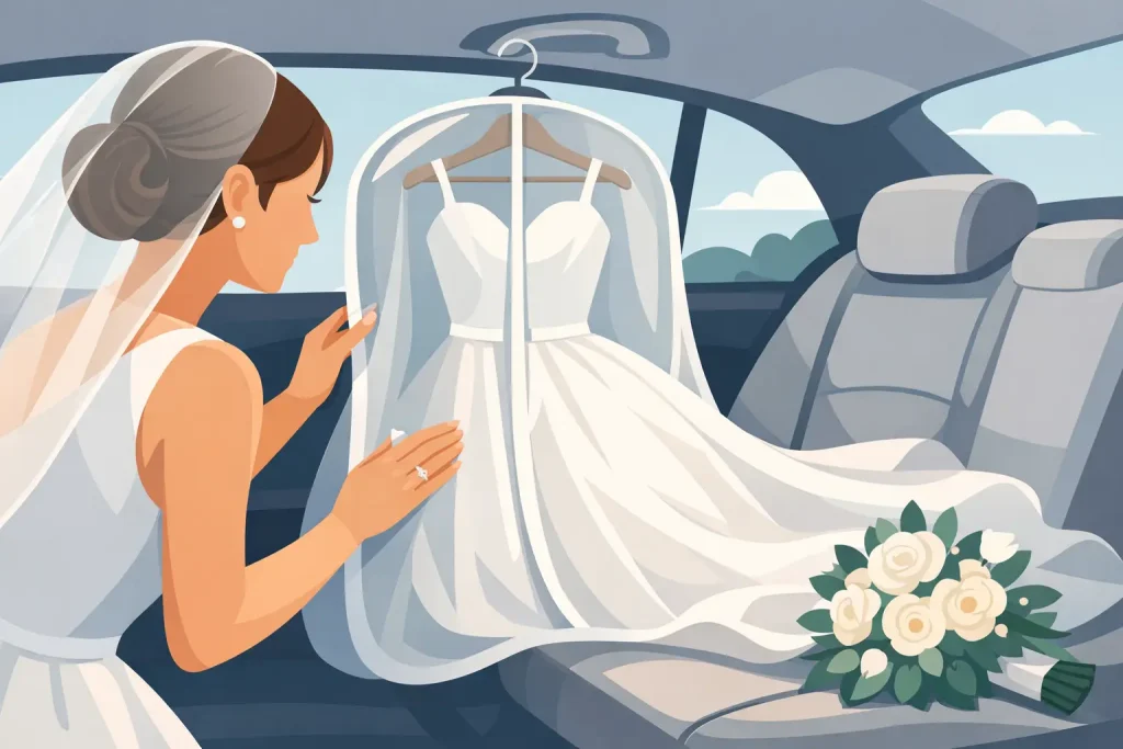 How to Protect Your Bridal Dress in the Car
