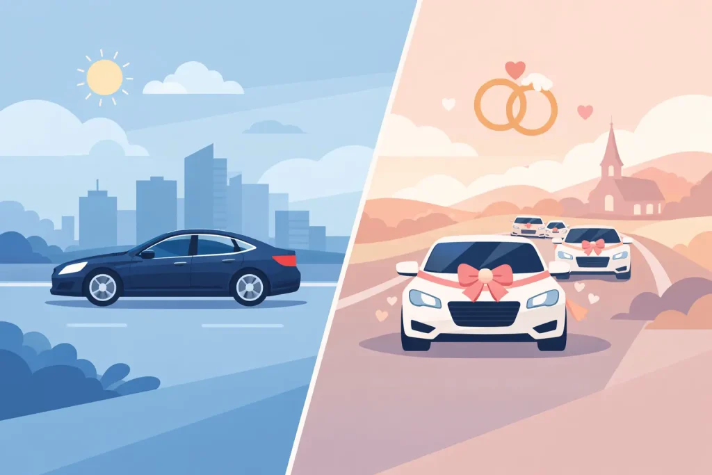 Single Car Versus Wedding Convoy: Which Suits You?