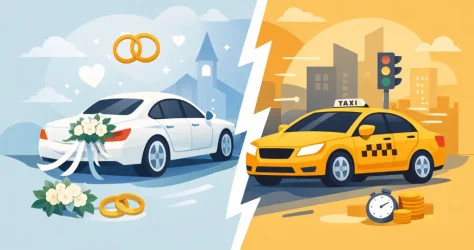 Wedding Car Hire Versus Taxis: Which Wins?