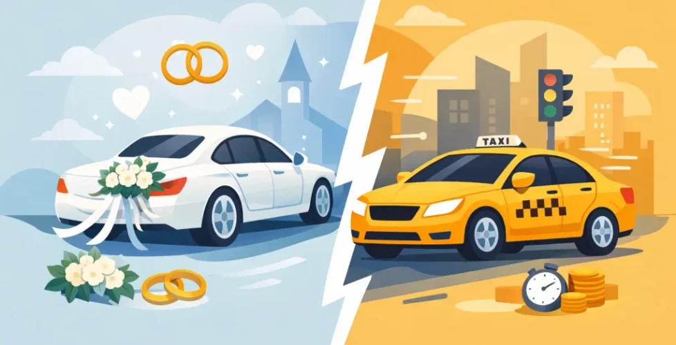 Wedding Car Hire Versus Taxis: Which Wins?