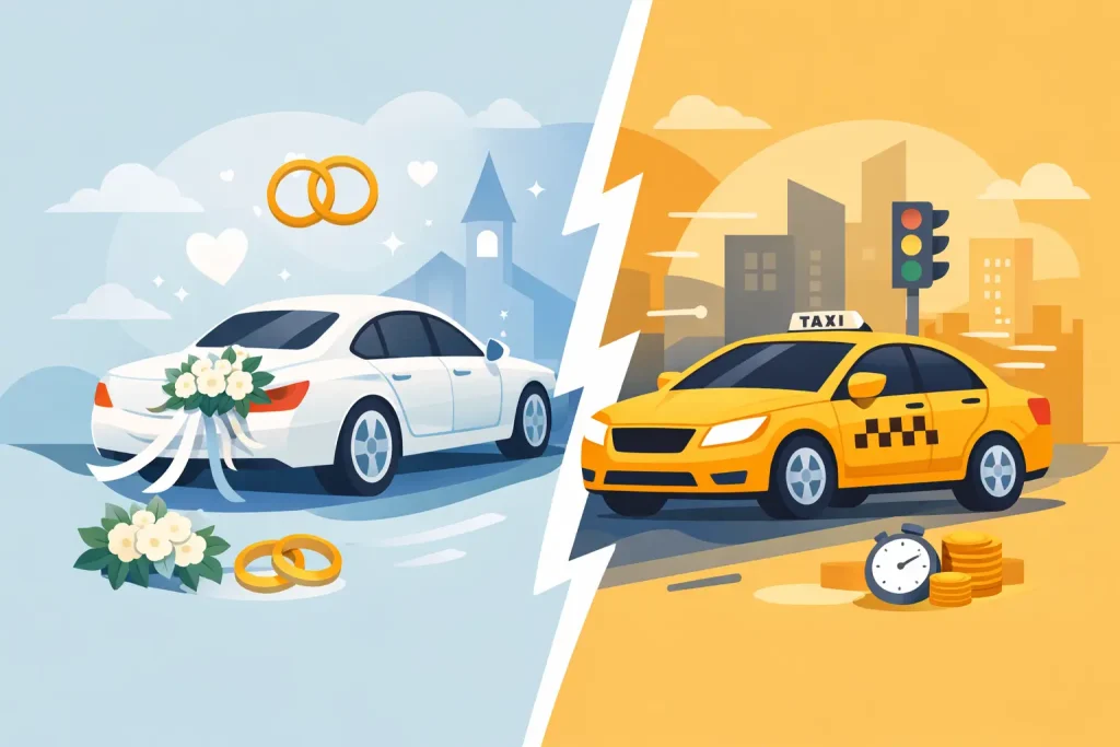 Wedding Car Hire Versus Taxis: Which Wins?