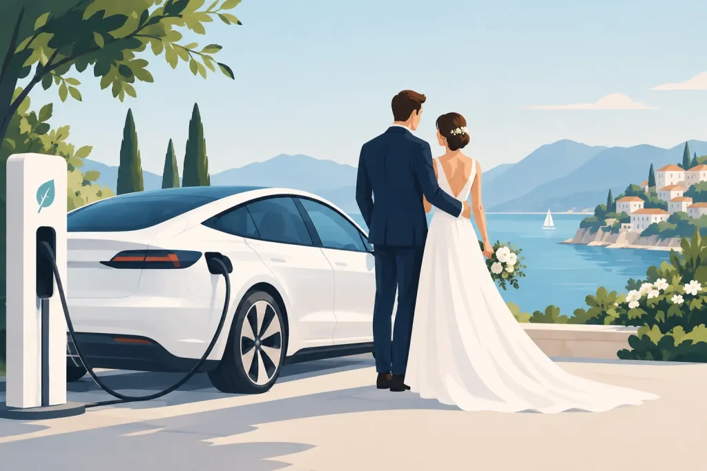 Electric Weddings: Stylish Travel for Your Day