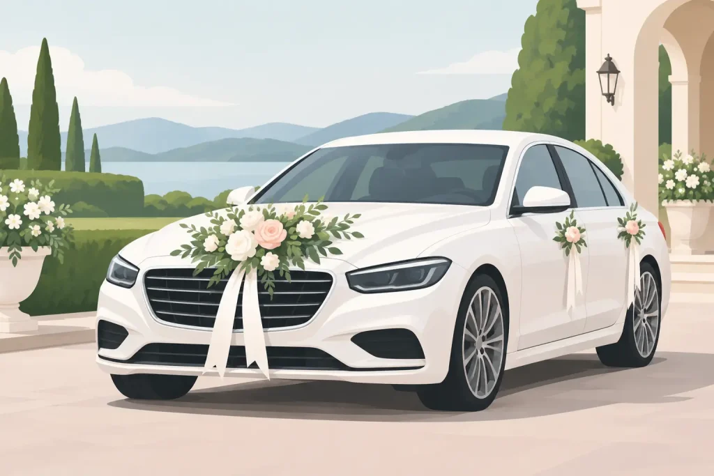 How to Decorate Wedding Cars Without Overdoing It
