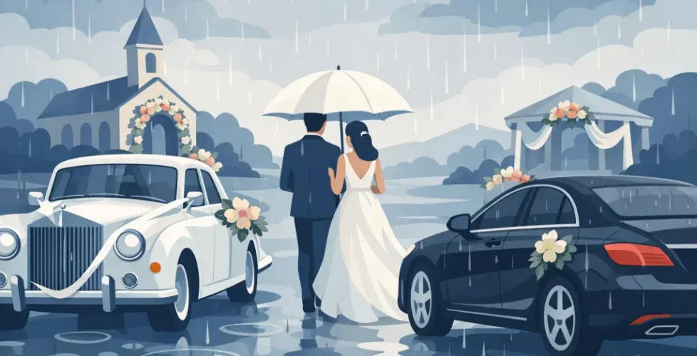 The Best Wedding Cars for Rainy Wedding Days