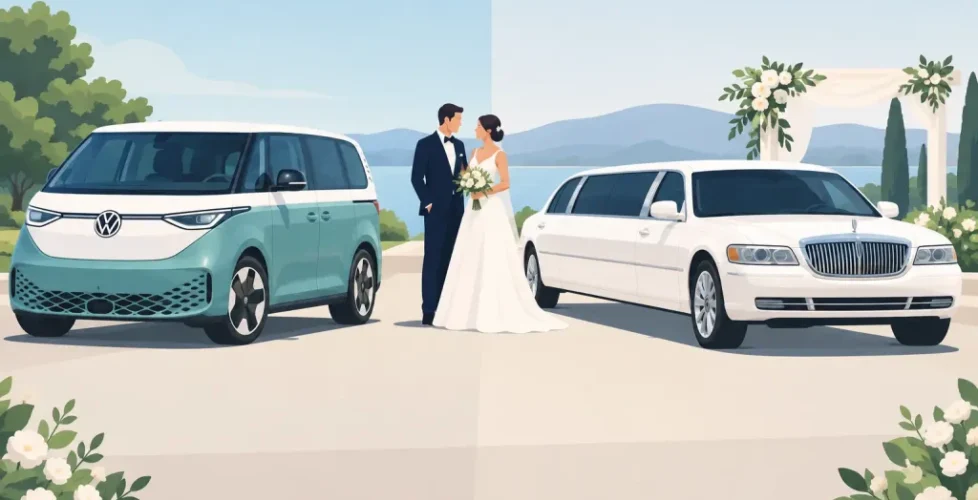 VW ID Buzz Versus Limousine for Your Wedding
